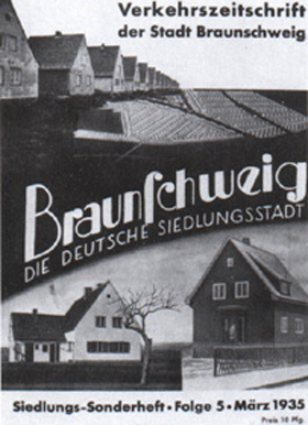 Q: Verkehrszeitschrift  der Stadt Braunschweig. Hrsg. vom Städtischen Verkehrsverein e.V. Folge 5, März 1935, Titelblatt.