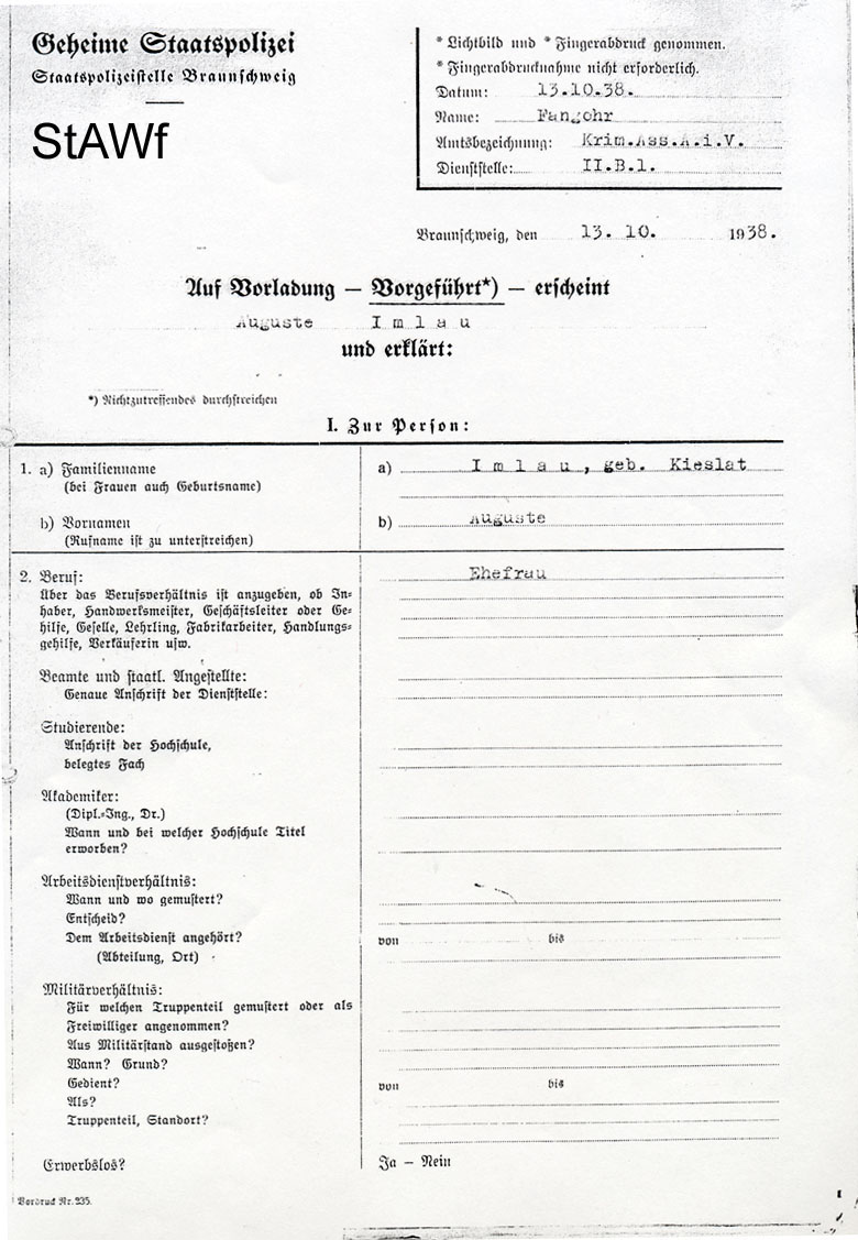 Q: Niedersächsisches Staatsarchiv Wolfenbüttel 42 B Neu Fb. 7 Nr. 533.